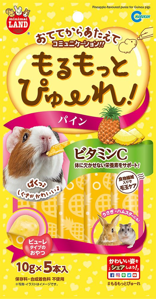（まとめ買い）もるもっとぴゅーれ パイン 10gx5本入 モルモット用フード [x16]