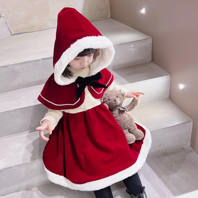 【急速出荷!】子供ドレス サンタクロース 子供 キッズ クリスマス 女子 こども子ども コスム ワンピース クリスマス衣装 サンタ コスプレ 衣装 パーティー