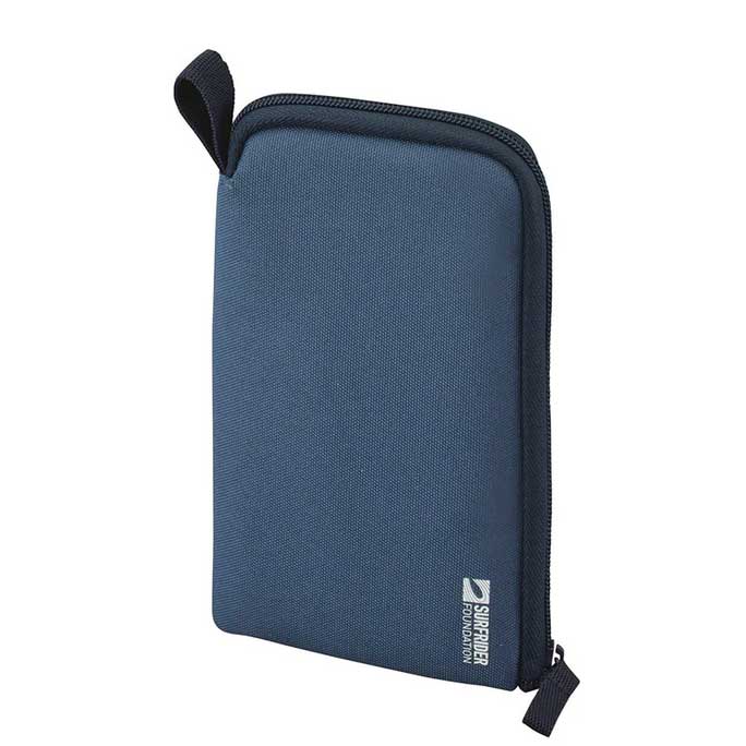 （まとめ買い）SFJコラボ スタンドペンポーチ L字自立するペンポーチ 収納18本 オーシャンネイビー A-3201-11 [x3]