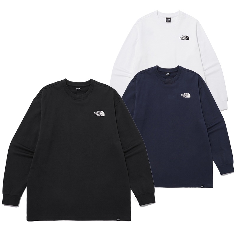 NT7TP40 COTTON LOOSE FIT L/S R/TEE 2ノースフェイス 韓国 ルーズフィット 長袖Tシャツ ラウンドTシャツ 切実起Tシャツ 柔らかさ シンプル 男女共用 5,865円