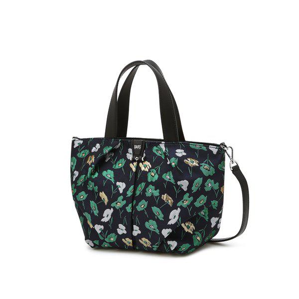 [26SS] [CHELSEA] グリーンフラワーパターン生地トート兼クロスバッグ DCBA6E512E3