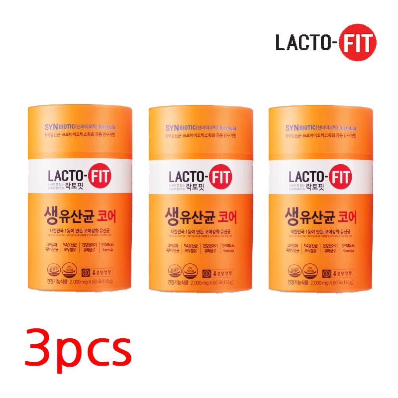 [鍾根堂] ラクトピット 生乳酸菌 コア 2g x50包 3通 LACTO-FIT PRO BIOTICS CORE 2000mg * (180EA)