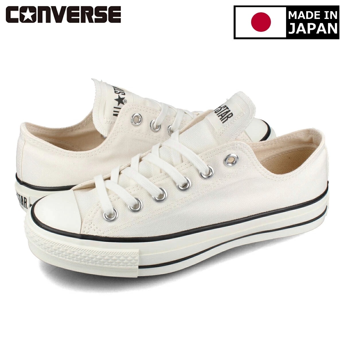 CANVAS ALL STAR J OX WHITE 【MADE IN JAPAN】
