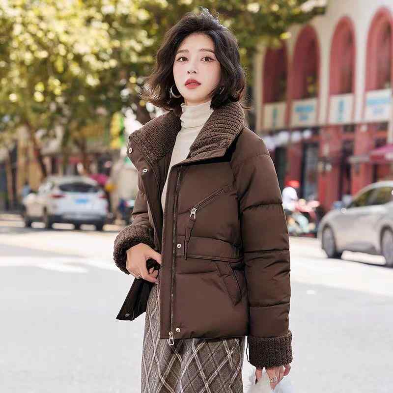 秋服 レディース ファッション オシャレ カワイイ シンプル 大人カワイイ 大きいサイズ 綿 コート 冬 韓国ファッション スタイル ラム ウール コート ジャケット