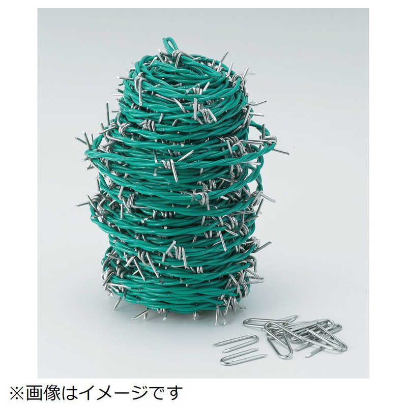 トラスコ中山　有刺鉄線 カラー 2.0mm×100m　TUW20100G