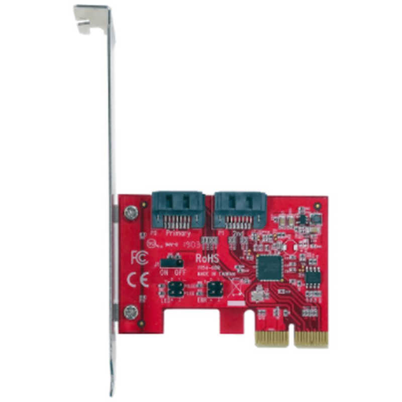 玄人志向　拡張IF PCI Express 2.0 x2 接続 内蔵SATA III 2ポート増設インターフェースボード　SATA3-HWR-I2-PCIE