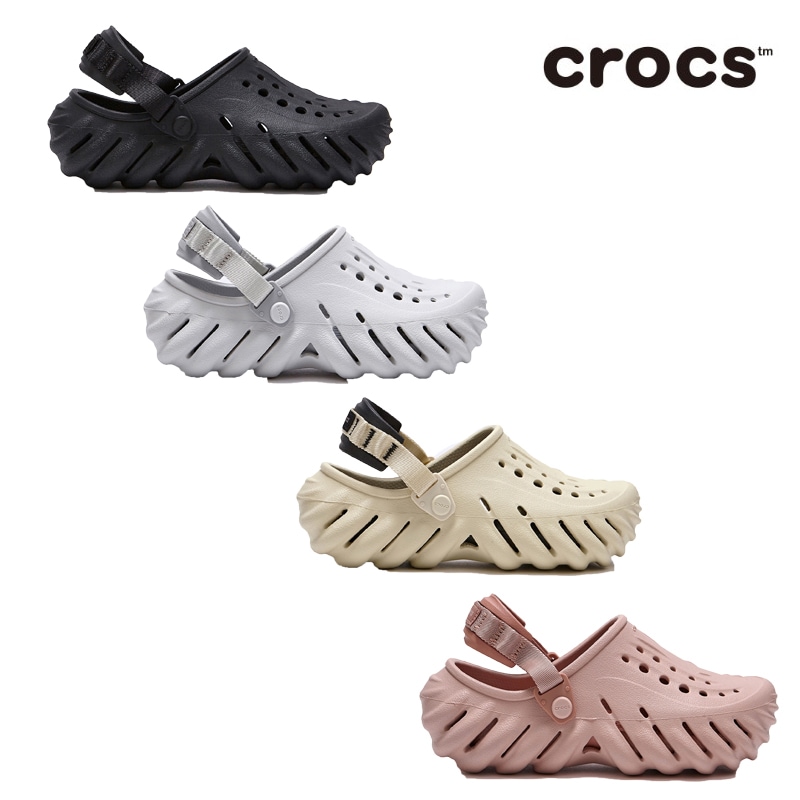 ECHO CLOG 207937 001 1FT 2YJ 6TY クロッグ 軽い 軽量 エコー レディース メンズ 厚底 サンダル 韓国 ライトライド 人気 おしゃれ ジビッツ 黒 ブラック ピンク