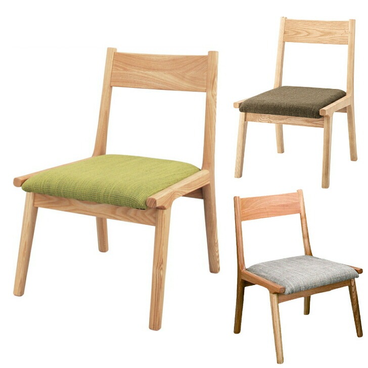 モタダイニングチェア 天然木 アッシュ コットン 椅子 椅子 HOC-331 グリーン ブラウン ナチュラル シンプル ポップ
