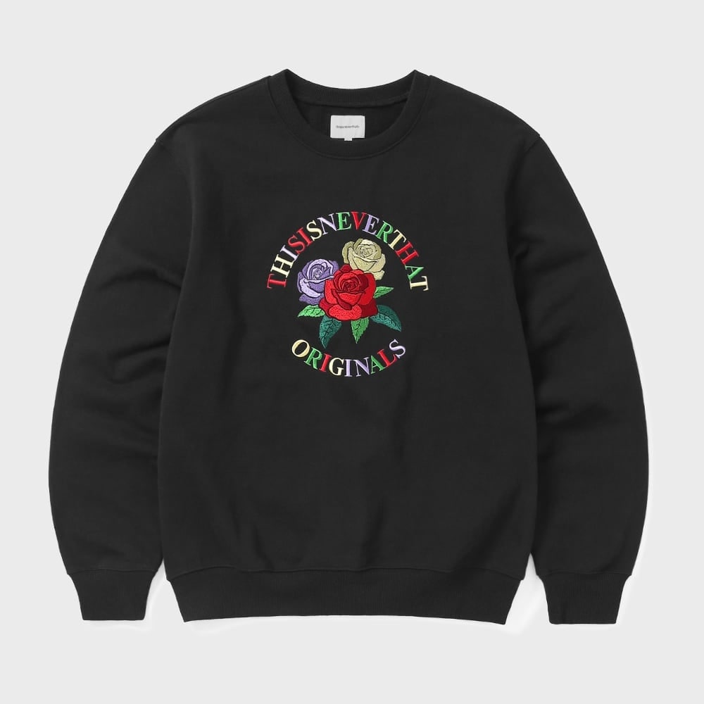 ディス・イズ・ネヴァー・ザットローゼスクルーネックブラック