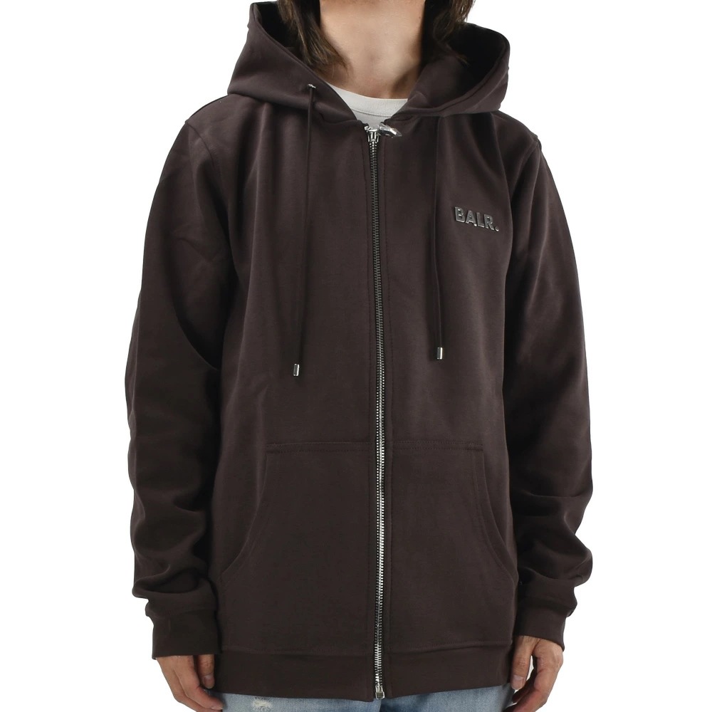 ボーラー ジップアップパーカー メンズ フーディー メタルロゴ ブラウン 茶 JAVA BALR. Q-SERIES STRAIGHT ZIP THRU HOODIE RENEWED【b1267101 17,856円