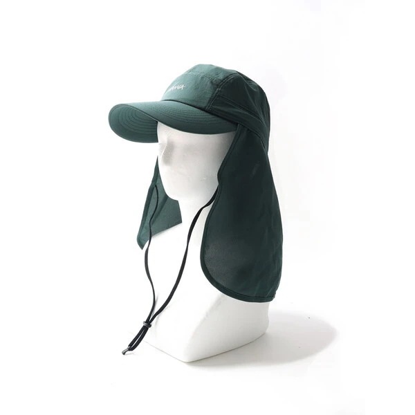 ナンガ DotAir KIDS SHADE CAP N2614-3A074A040065 GRN(D.GRN) 子供向け日除け付きキャップ ユニセックス フリーサイズ