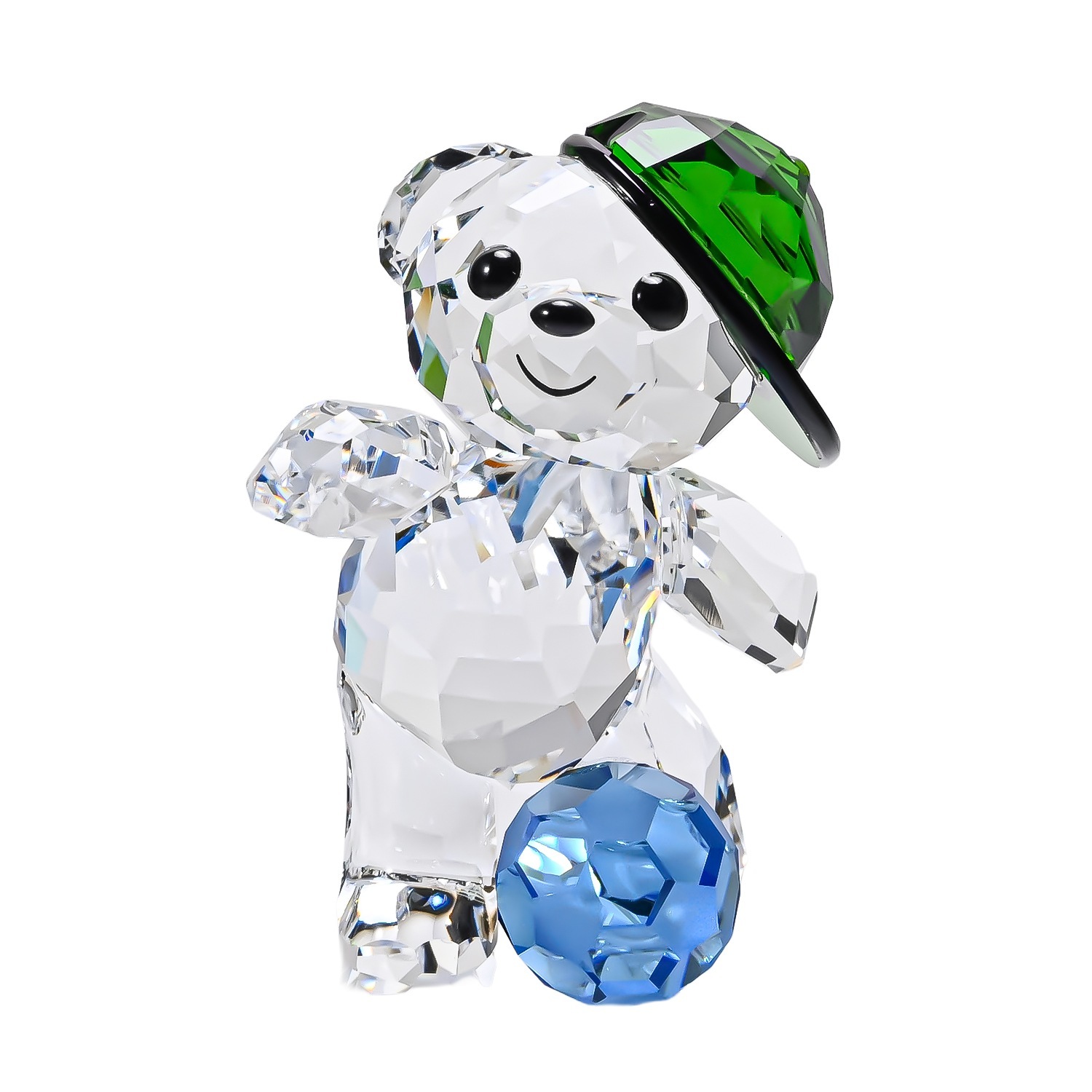 クリスタルフィギュア フィギュリン Kris Goal Scorer Bear サッカー 5720456 インテリア オブジェ 置物
