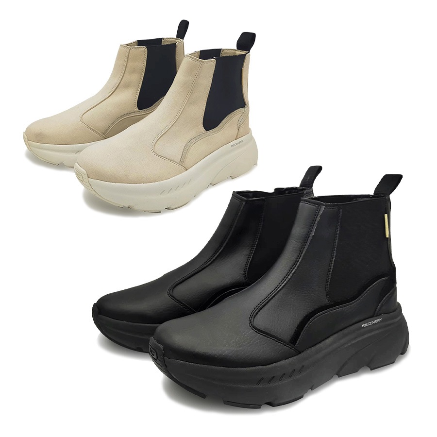 CHELSEA BOOTS TRIPLE BLACK / SAND レディース スニーカー