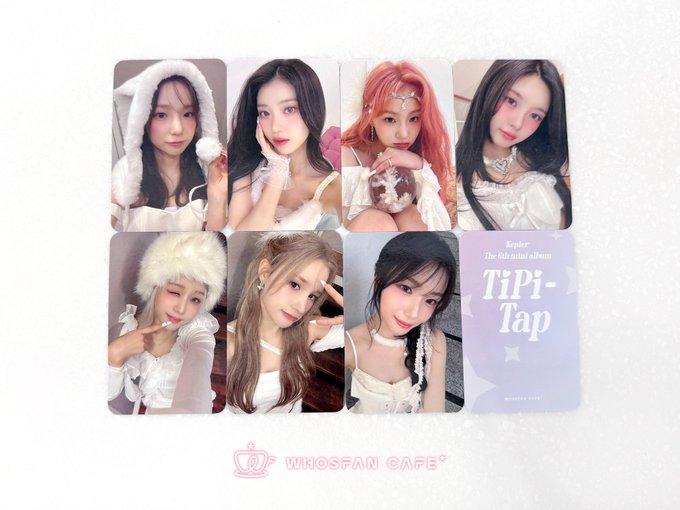 [オフライン手配11月8日より発送][7枚コンプ] KEP1ER TIPI-TAP X WHOSFAN CAFE LUCKY DRAW ラキドロトレカ特典付き