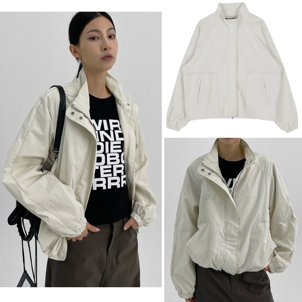 [最終在庫] 即出荷 Collins Stitch windbreaker_IVORY 5,986円