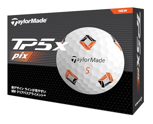 テーラーメイド 日本正規品 TP5x Pixシリーズ 2024 ゴルフボール 1ダース(12個入)