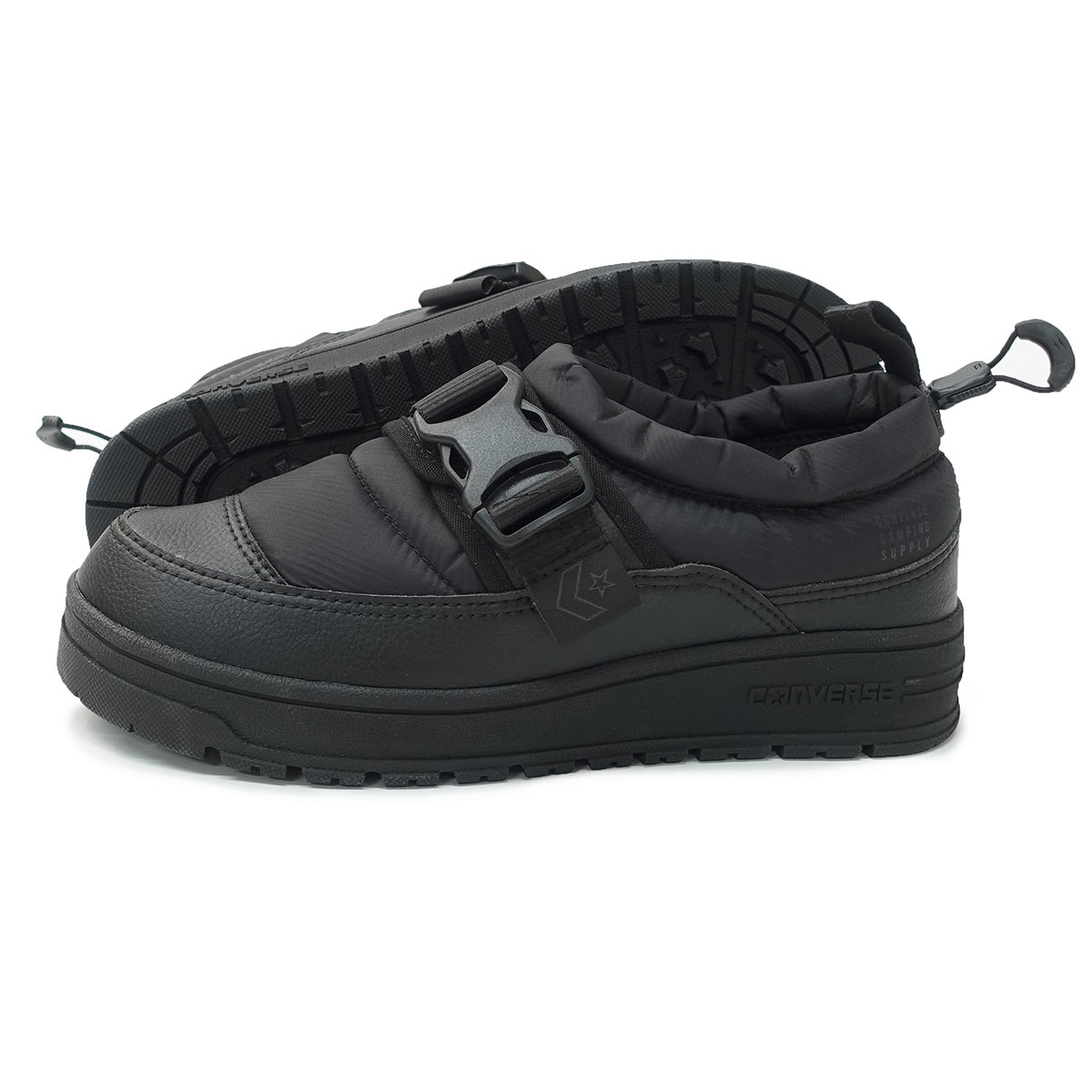 モックシューズ メンズ レディース MOC CP WT ブラック 防寒