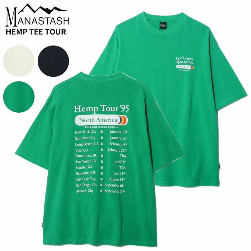 マナスタッシュ 半袖Tシャツ ヘンプツアー ショートスリーブTシャツ Tシャツ カットソー トップス 792-4134003 6,545円