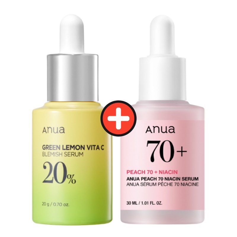 ピーチセラム30ml + ビタミンCセラム20g ブライトニングケアセット