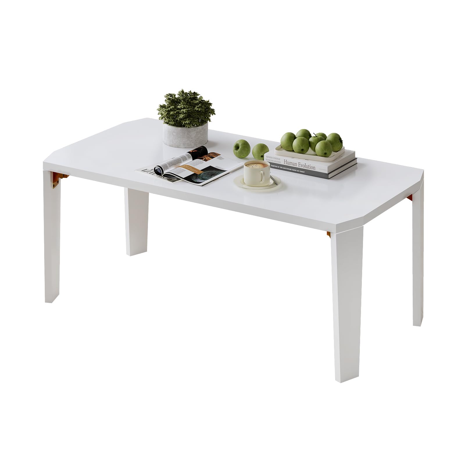 折りたたみローテーブル 幅80×奥行40×高さ36.5cm 折れ脚センターテーブル リビング コンパクト 一人暮らし 組み立て不要 お手入れ簡単 角が丸い 4.7kg