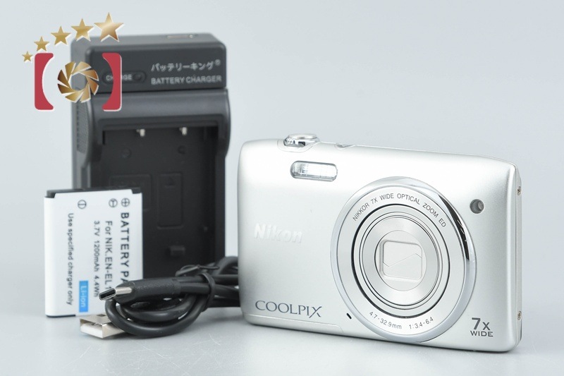 COOLPIX S3400 クリスタルシルバー コンパクトデジタルカメラ