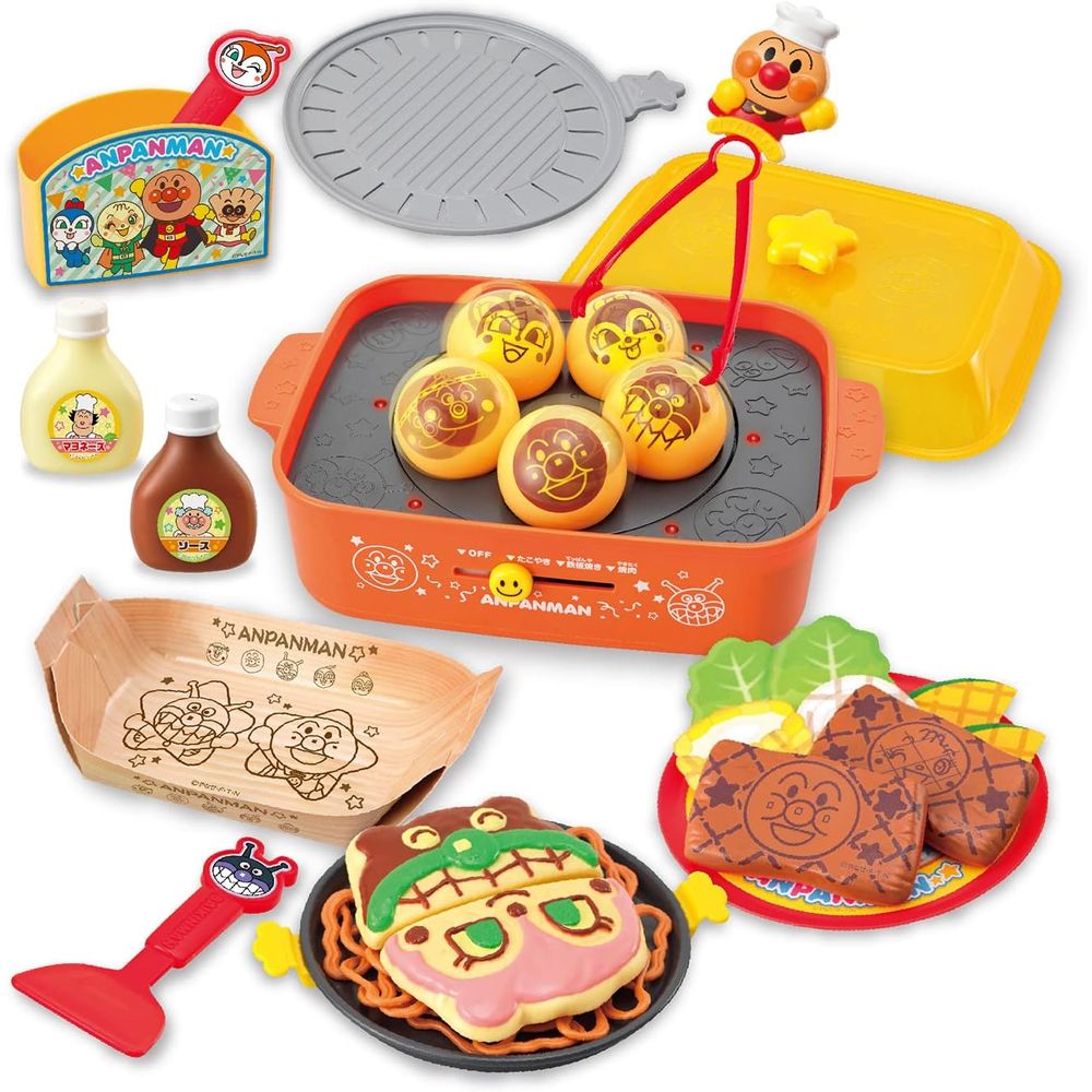 アンパンマン 焼肉!たこやき!鉄板焼きも! 3wayおしゃべりホットプレート DX 3歳以上