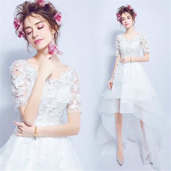 ウェディングドレス花嫁パーティードレスナイトドレス 大きいサイズフォーマル透かし彫りフィッシュテールチュール二次会結婚式披露宴演奏会用ロングドレス