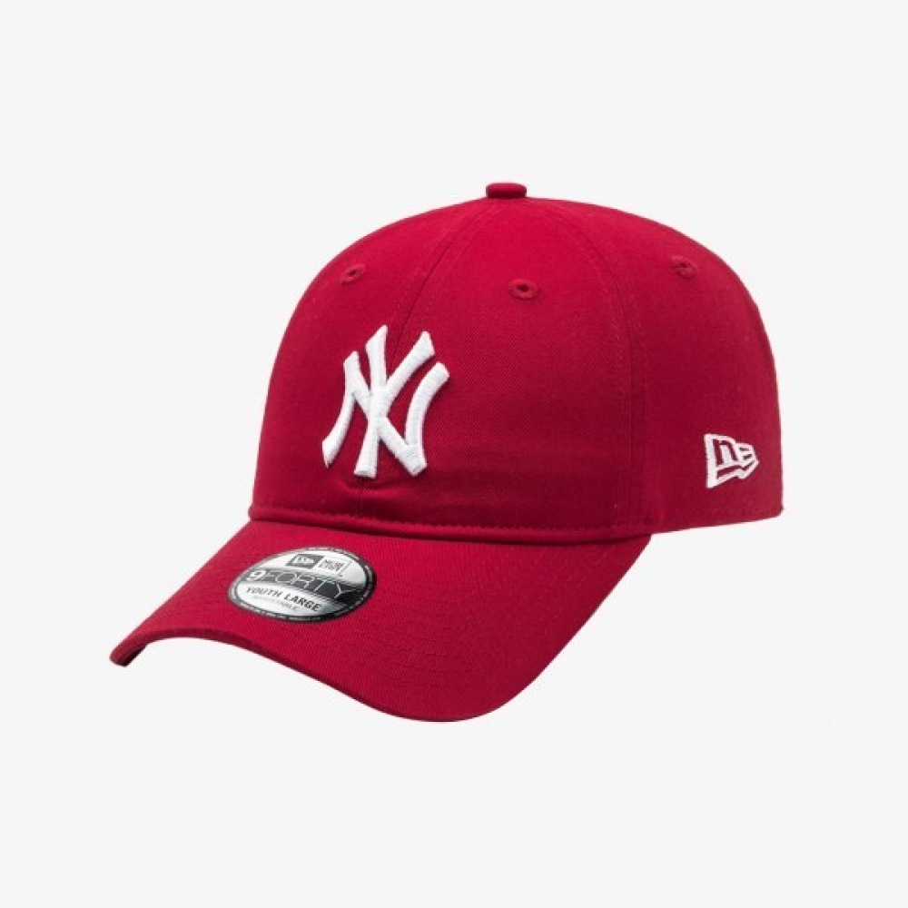 MLB キッズ ニューヨークヤンキース ベーシック アンストラクチャー ボールキャップ スカーレット