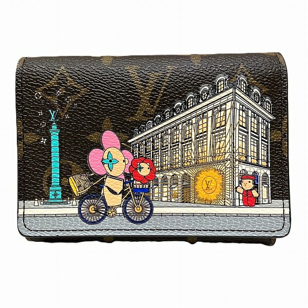ルイヴィトン ヴィヴィエンヌホリディ ポルトフォイユ ヴィクトリーヌ 財布 3つ折り財布【中古】