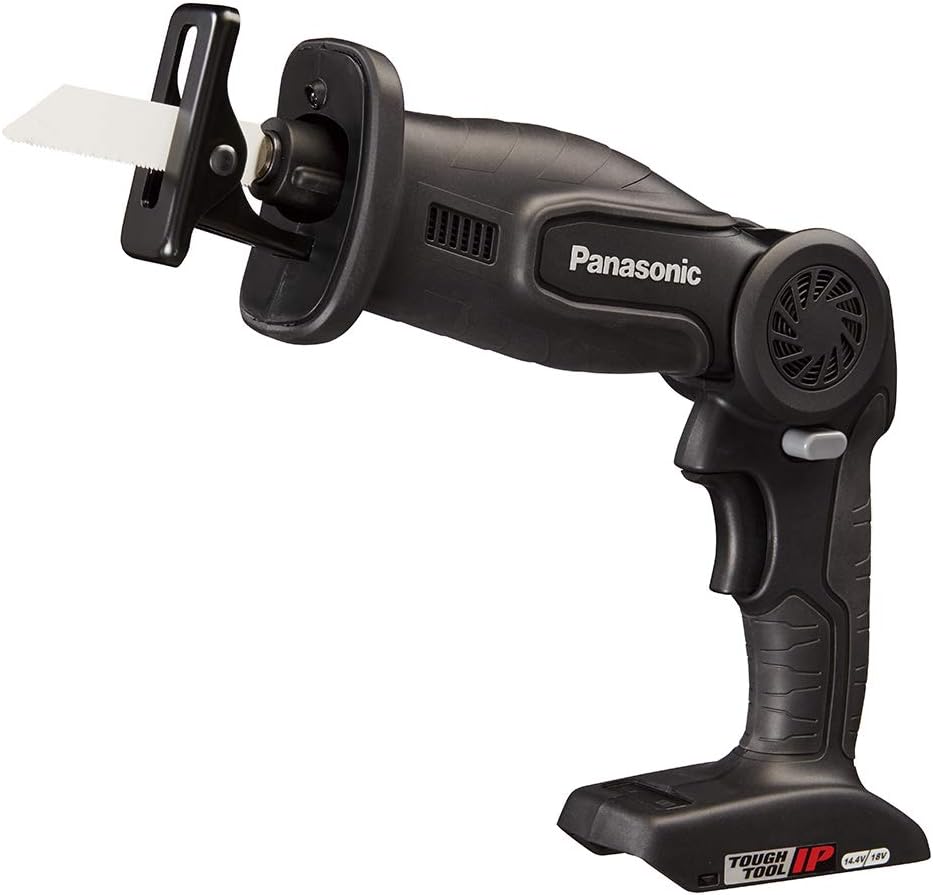 パナソニック 充電レシプロソー 本体のみ (電池パック/充電器/ケース別売) デュアル (14.4V/18V対応) 4段階フレキシブル可動 小型・軽量 電動のこぎり EZ47A1X-B ブラック