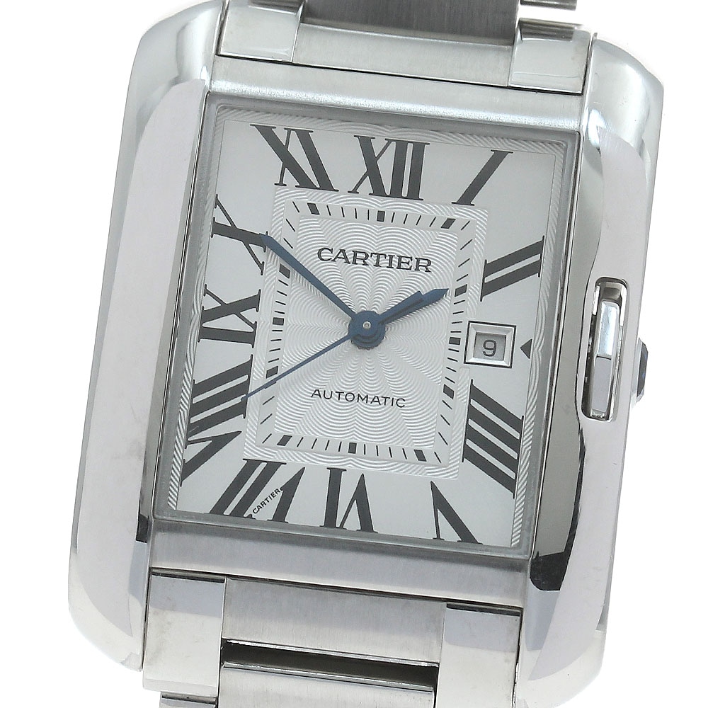 カルティエ CARTIER W5310009 タンクアングレーズLM デイト 自動巻き メンズ _869243【中古】