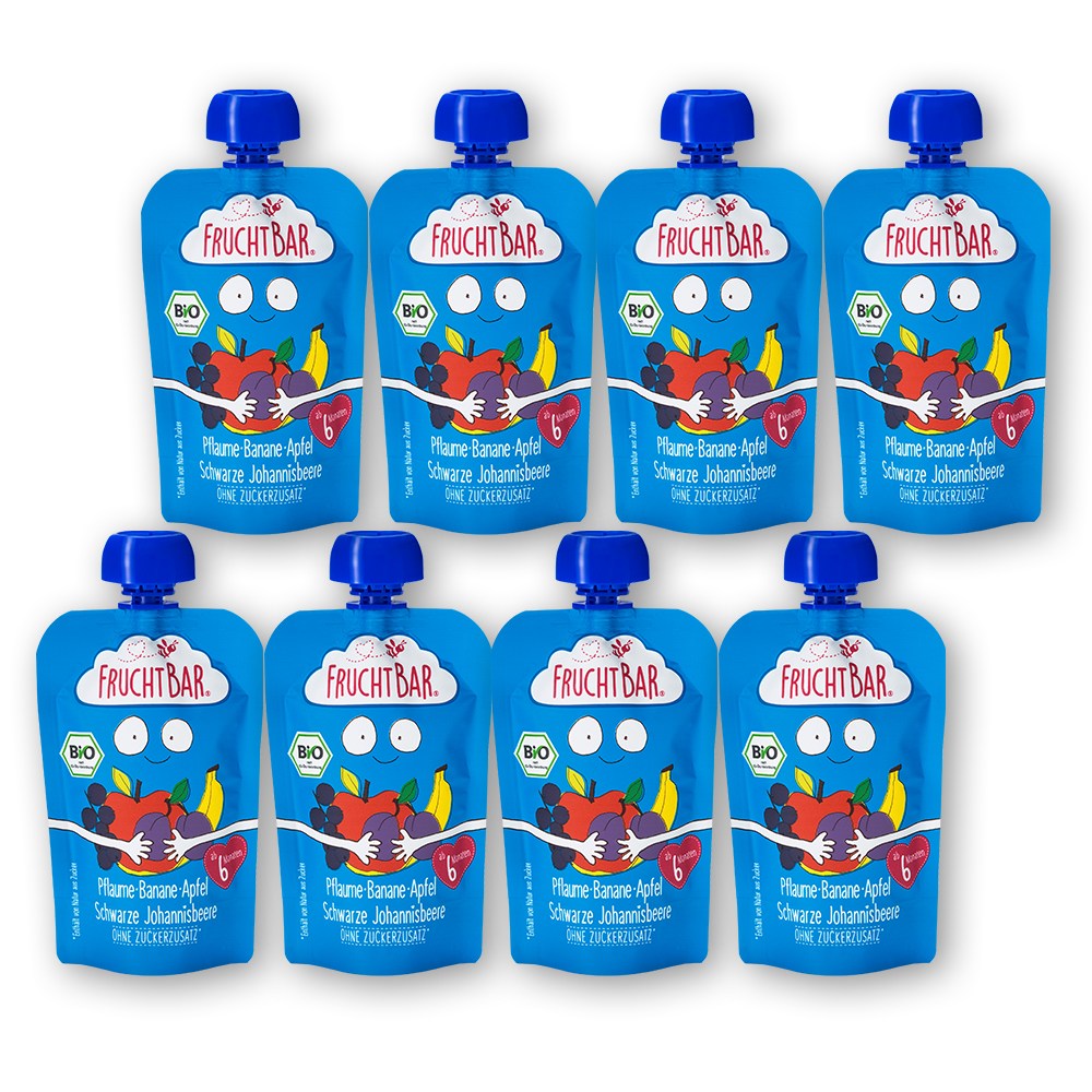 フルーツバー生フルーツピュアプラムバナナリンゴブラックカレント100gx8p 5,156円