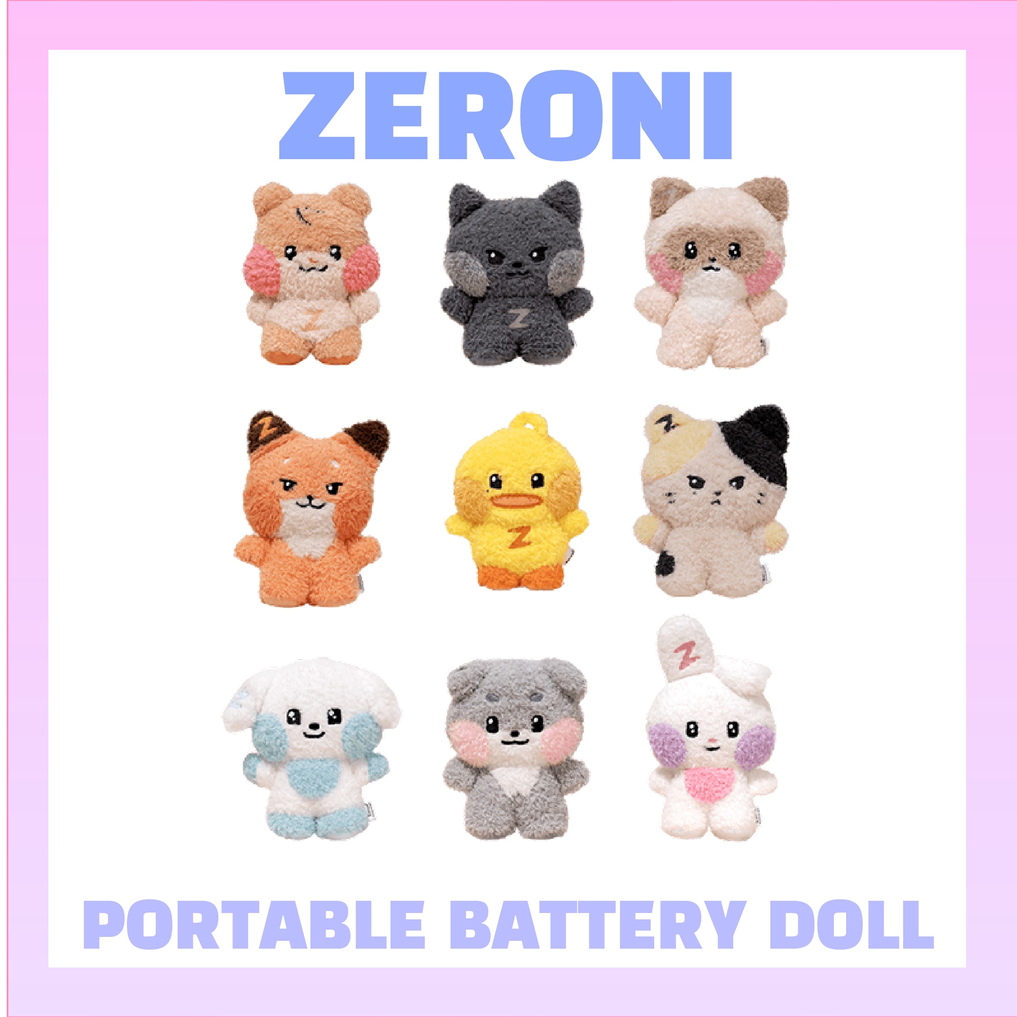 ZEROBASEONE Zeroni Official Merchandise - Minini Plush Doll