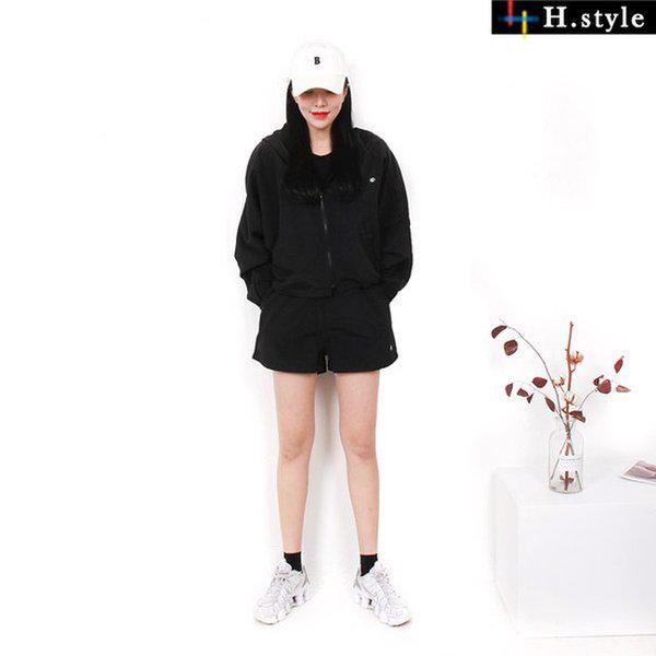 HスタイルCMウィンドショートパンツセット/トレーニング/ジャージ/上下セット/ジャージ/トラック/アスレジャー/春/ジョガー/運動