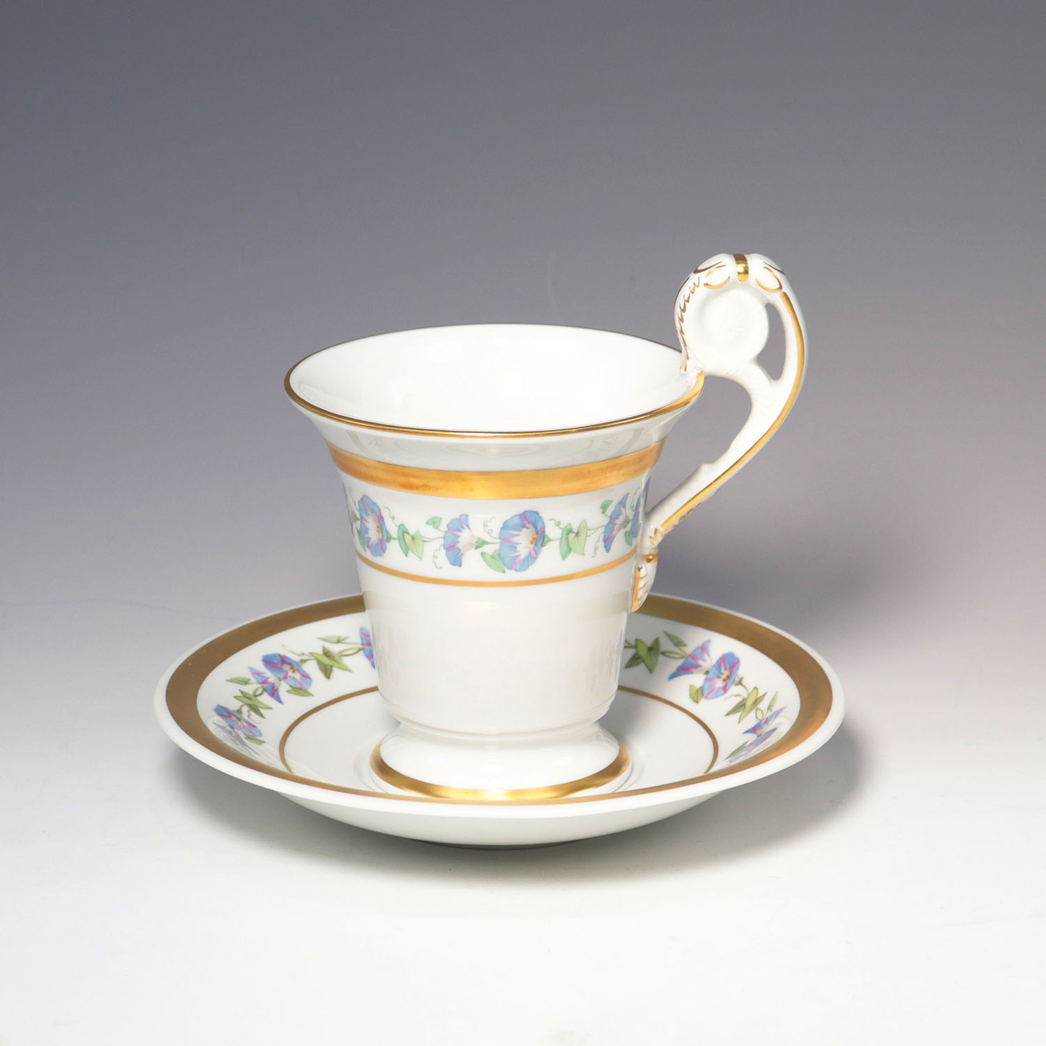 KPM BERLINE KPMベルリン ハイハンドルカップ＆ソーサー 食器 ポーセリン _ 未使用 Sランク