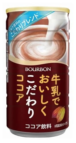 ブルボン 牛乳でおいしくこだわりココア缶 180g×30本