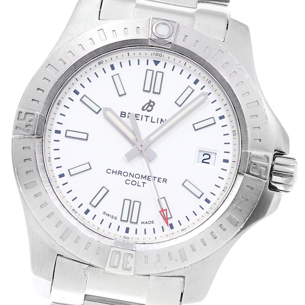 ブライトリング BREITLING A17313 コルト デイト クロノメーター 自動巻き メンズ _945458【中古】