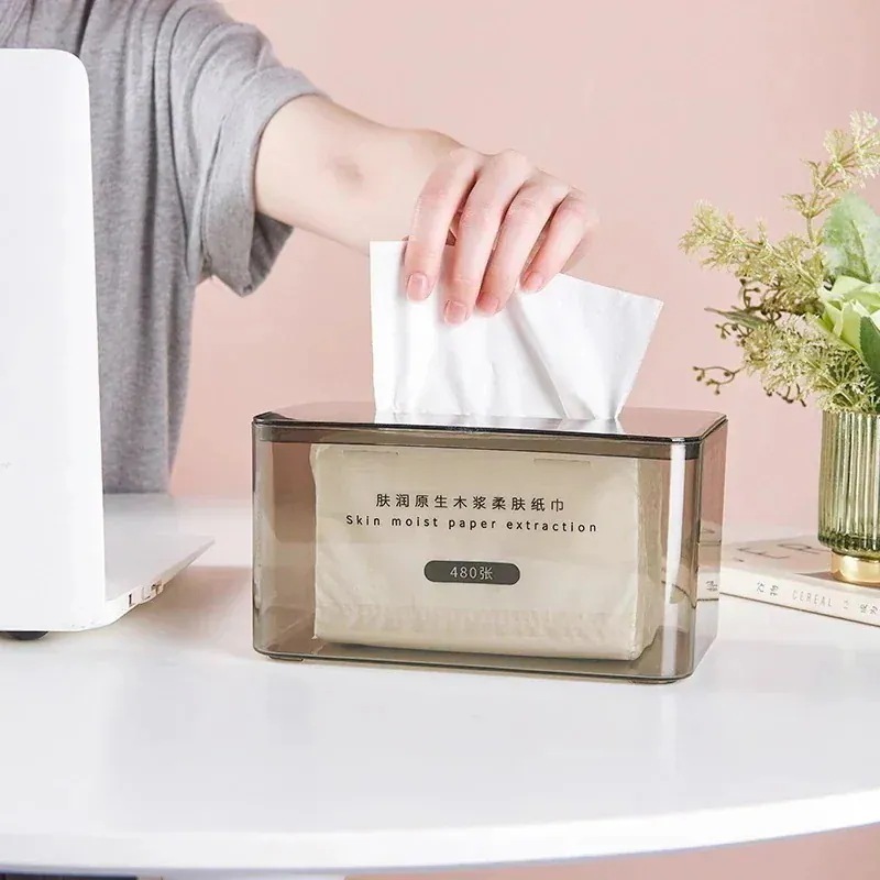 【20点セット】急速出荷収納ティッシュボックスリビングティッシュボックス家庭用ティッシュ透明ティーテーブルティッシュクリエイティブ収納ナプキン軽い贅沢731