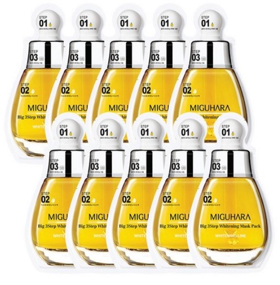 ビッグ3ステップブライトニングマスクパック, 10枚/ 3step/ブライトニングパック