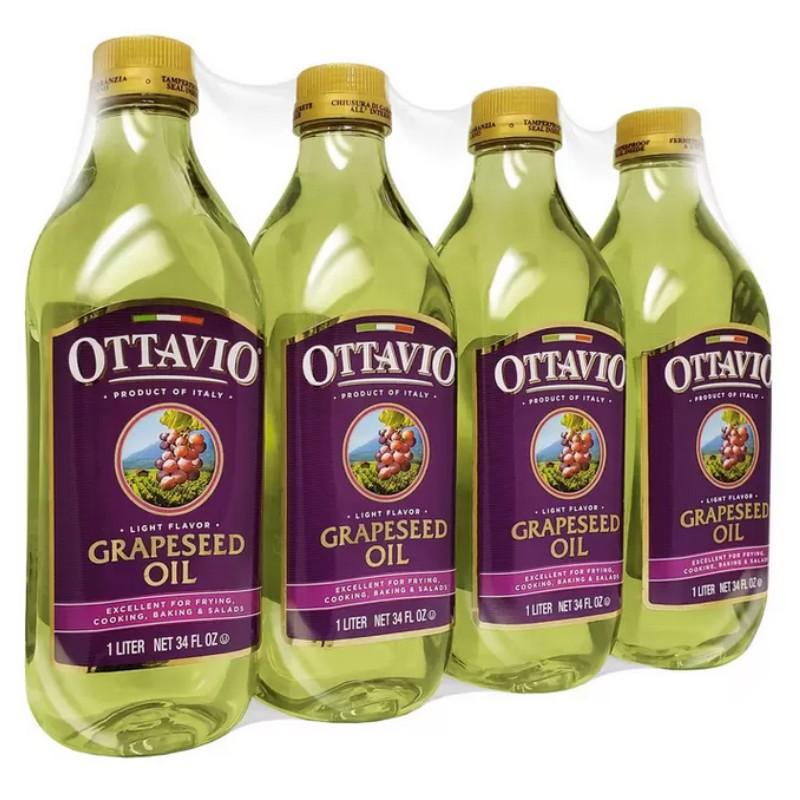 4本セット OTTAVIO グレープシードオイル 920g 4本 食用油 イタリア産 コストコ 543935