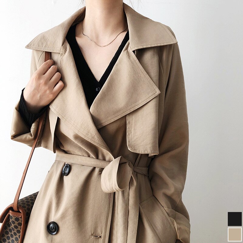 トレンチコートレディースゆったり軽量通気性格上げきれいめアウターフォーマルベーシックシンプル