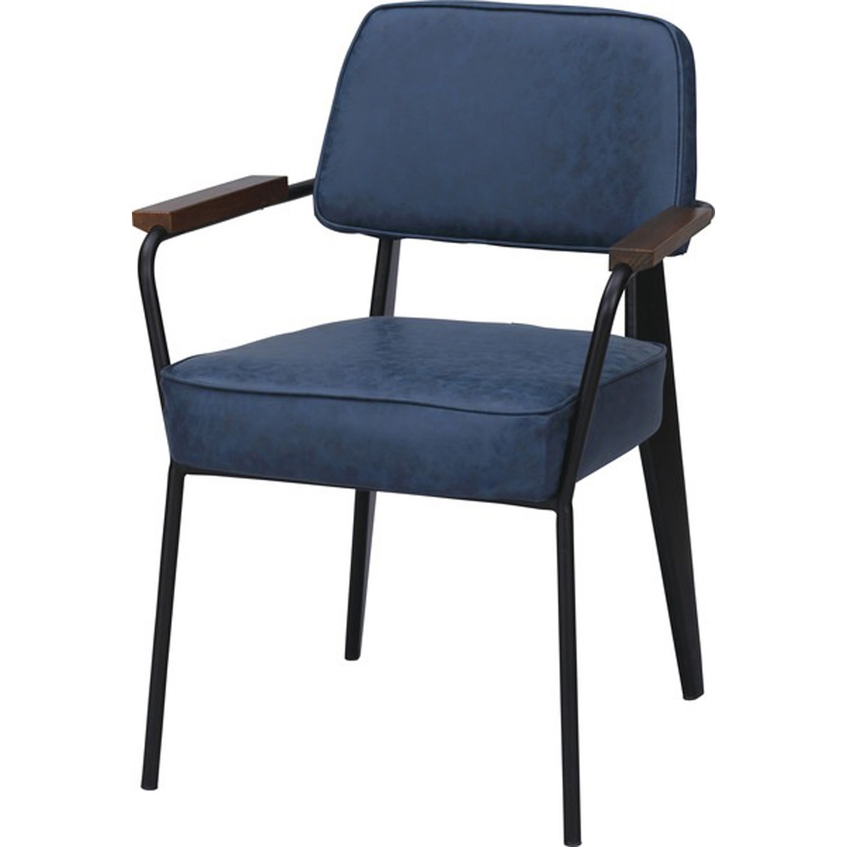 アームチェア 北欧風 肘付き 肘あり 食卓椅子 リビングチェア 椅子 いす チェアー シンプル おしゃれ レトロ カフェチェア リラックスチェア ブラック ネイビー 黒 紺 洋風 和風 リビング ダイ