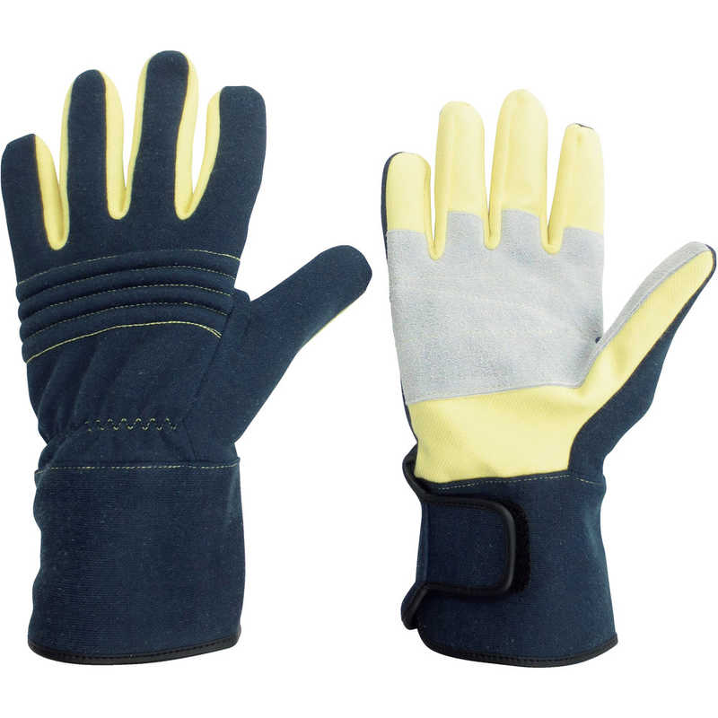 ミドリ安全　ミドリ安全 消防レンジャー用 防火手袋 (セラミックレザー補強タイプ) L　MK-FM-1-NV-L