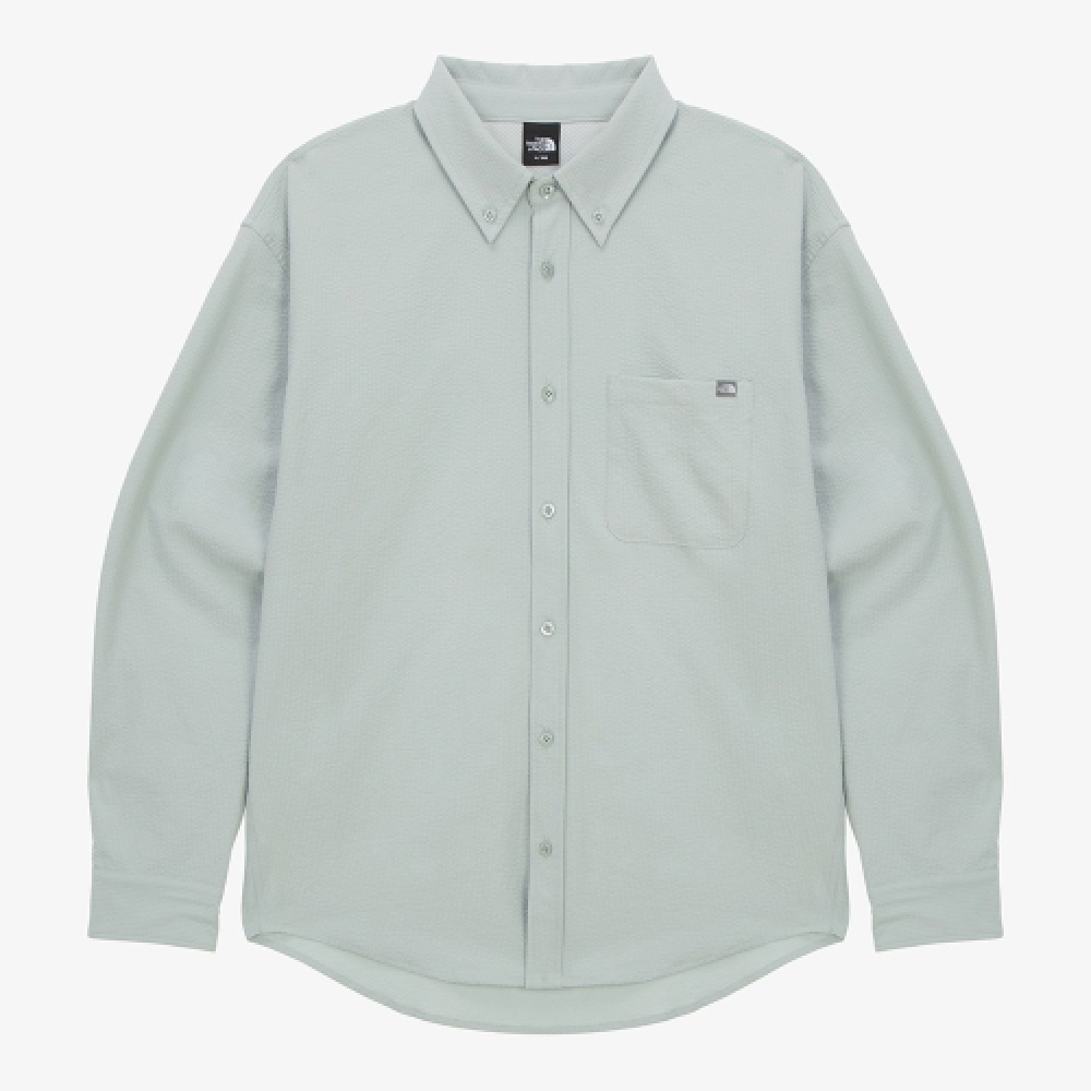 ザノースフェイス NH8LR03C メンズファームロングスリーブシャツ_クールグレイ