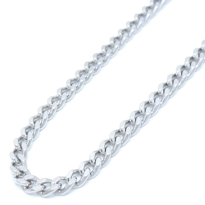 喜平ネックレス Pt850プラチナ 2面 シングル 55cm 22.1g/75801【中古】