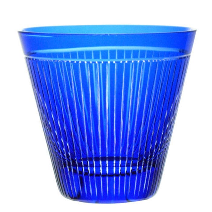 伝統の江戸切子掌(たなごころ) オールドグラス 瑠璃ウイスキーロックグラス焼酎酒 焼酎カップ 和食器