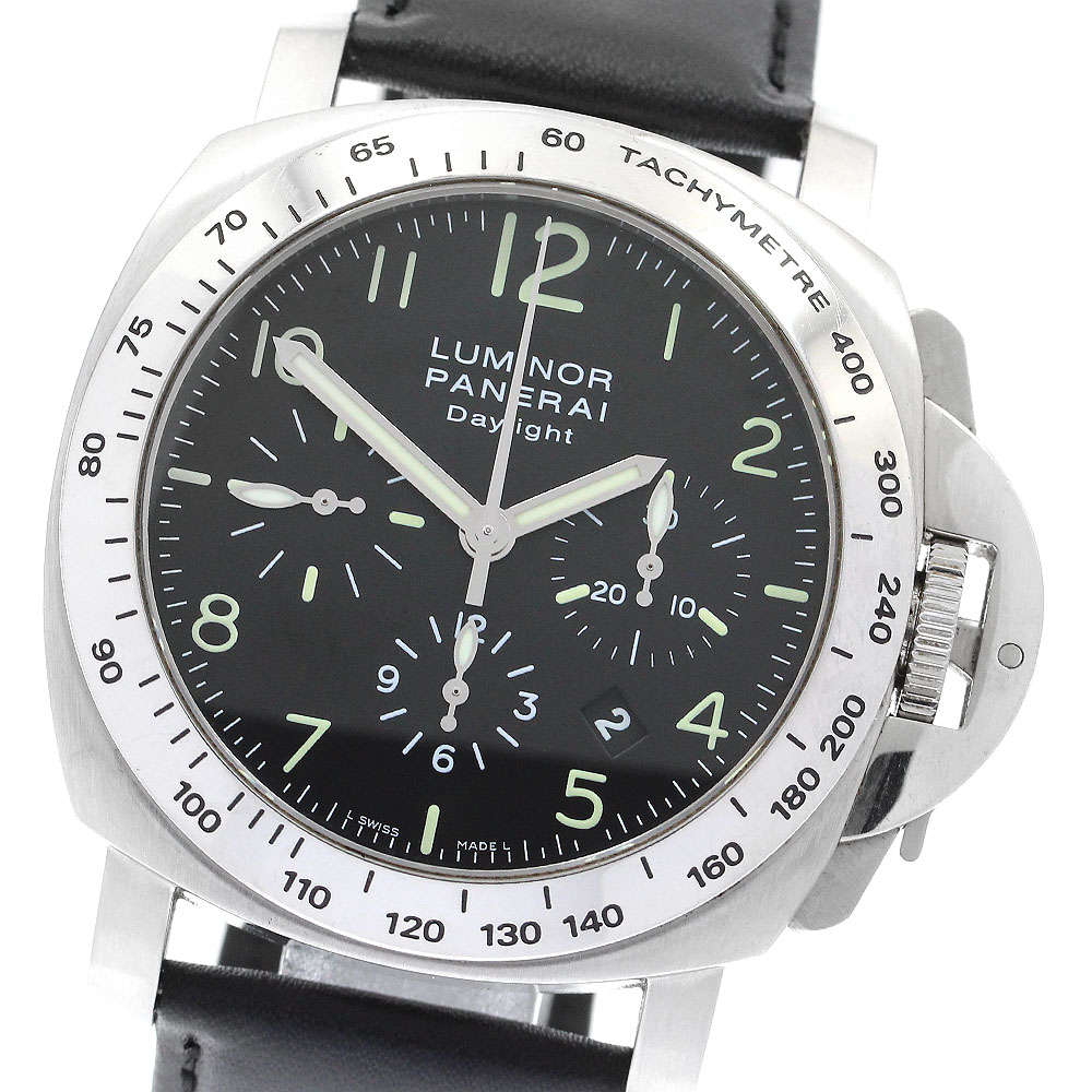 パネライ PANERAI PAM00196 ルミノール デイライト デイト クロノグラフ 自動巻き メンズ _889383【中古】