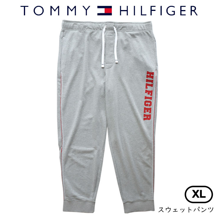 TOMMY HILFIGER トミーヒルフィガー スウェットパンツ 薄手 プリント ライン ステッチ 通気性 前開き 春夏 メンズ おすすめ ボトムス ズボン カジュアル グレー 09T3542 6,691円