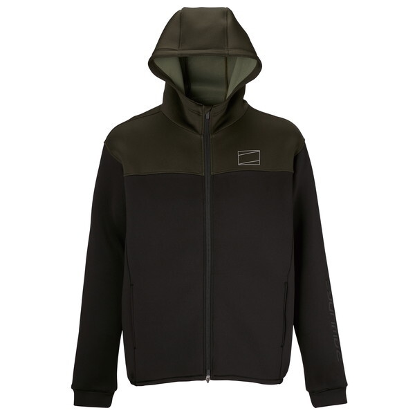 野球 長袖ジャケット スペーサーニットフーディー AOS14F01-B-XO ブラック