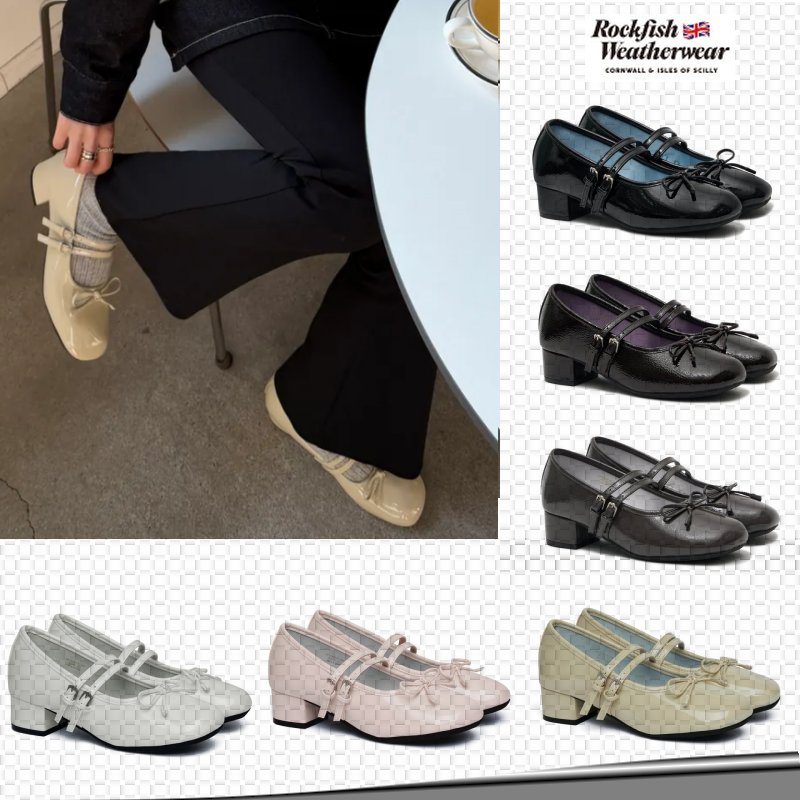 26SS SQUARE TOE TWO STRAP MARYJANES(4CM) フラットメリージェーン 6 色